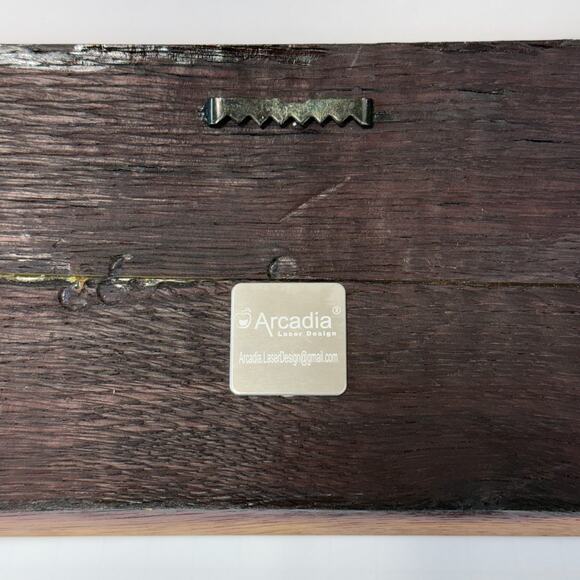 Wine Barrel Stave Wall Art Decor "Wine Tastes Better By The Lake" 15" Rustic - Picture 8 of 12